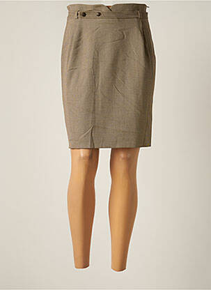 Fustă midi maro CARA LOTTI femeie