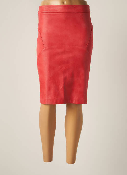 Fustă midi roșu MISS TIC femeie