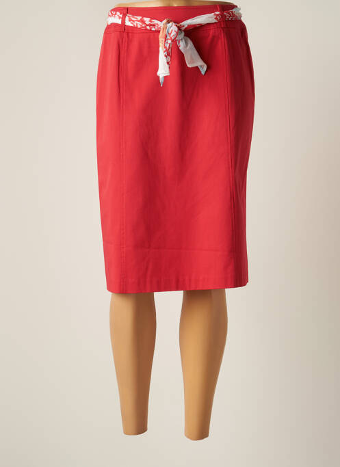 Fustă midi roșu INITIATIVE femeie