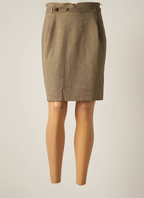 Fustă midi maro CARA LOTTI femeie