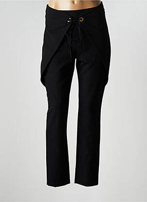 Pantalon drept țesătură crep talie înaltă negru RINASCIMENTO femeie