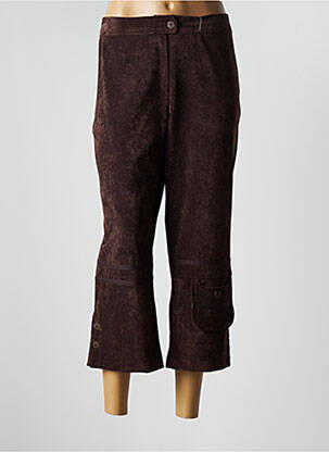 Pantalon trei sferturi maro JEAN DELFIN femeie