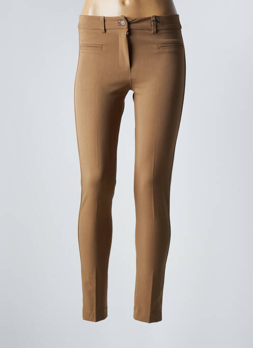 Pantalon slim bej ABSOLU femeie