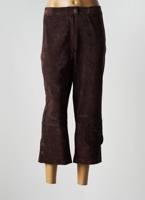 Pantalon trei sferturi maro JEAN DELFIN femeie