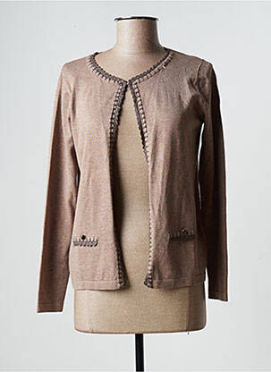 Vestă cu mâneci lungi maro TRIPODE femeie