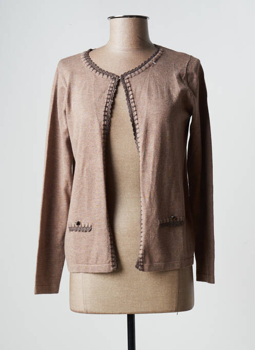 Vestă cu mâneci lungi maro TRIPODE femeie