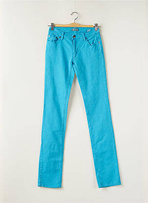 Pantalon slim talie joasă talie joasă albastru JON KAFE femeie