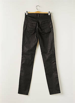 Pantalon slim țesătură acoperită mărime normală negru CARLA KOPS femeie