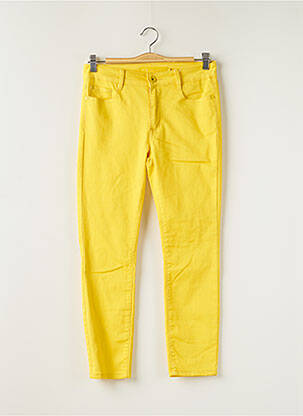 Pantalon 7/8 elasticitate mărime normală galben KY CREATION femeie