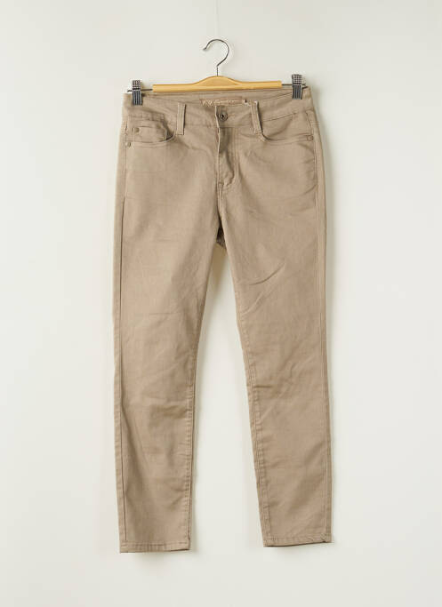 Pantalon slim bej KY CREATION femeie