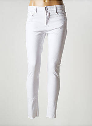 Pantalon slim conic mărime normală alb NINA CARTER femeie