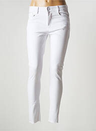 Pantalon slim conic mărime normală alb NINA CARTER femme