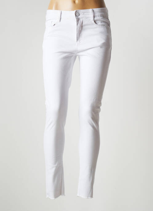 Pantalon slim alb NINA CARTER femeie