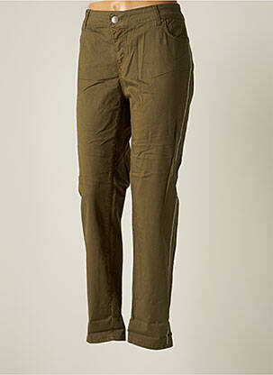 Pantalon slim verde KITANA femeie