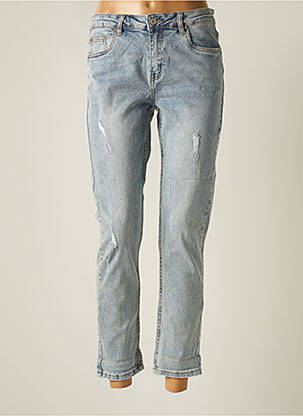 Blugi cu croială slim albastru R.DISPLAY femeie