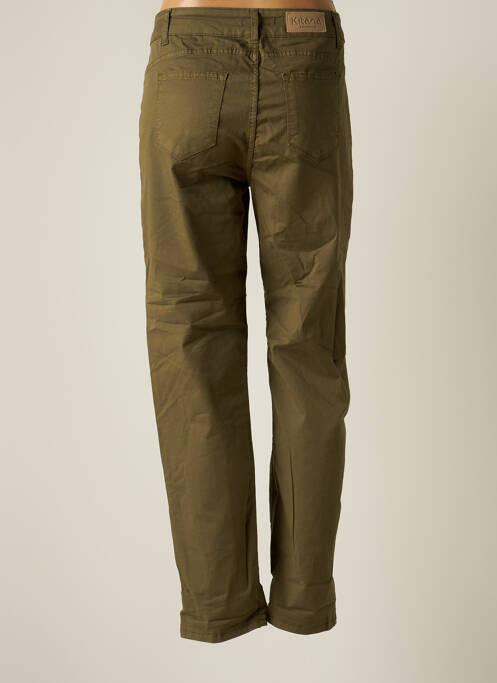 Pantalon slim verde KITANA femeie