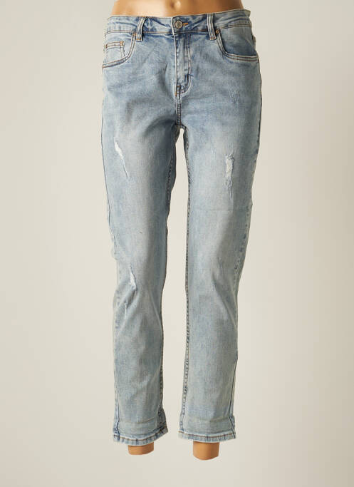 Blugi cu croială slim albastru R.DISPLAY femeie