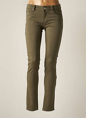 Pantalon slim conic mărime normală verde R.DISPLAY femeie