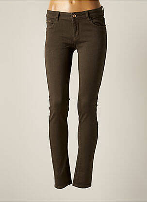 Pantalon slim verde R.DISPLAY femeie