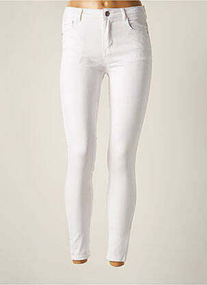 Pantalon slim alb NINA CARTER femeie