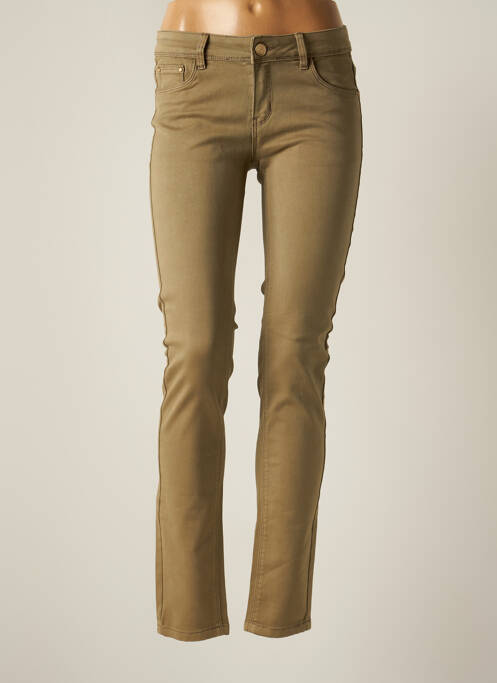 Pantalon slim verde R.DISPLAY femeie