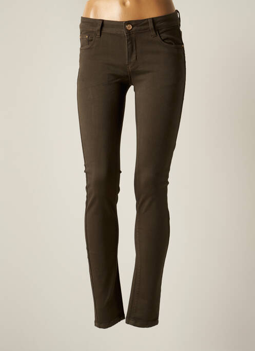 Pantalon slim verde R.DISPLAY femeie