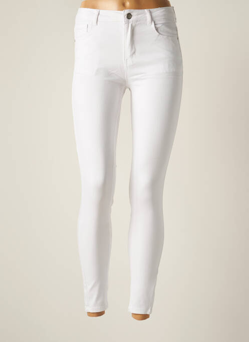 Pantalon slim alb NINA CARTER femeie