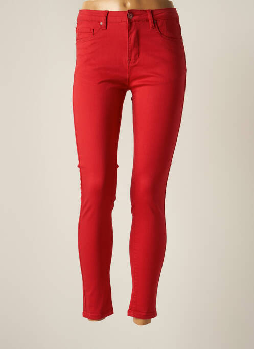 Pantalon slim roșu NINA CARTER femeie