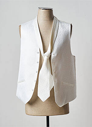Vestă fără mâneci alb GUY LAURENT bărbat
