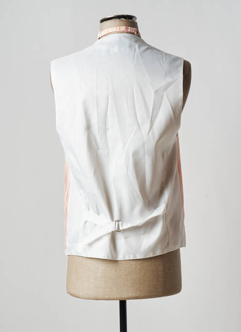 Vestă fără mâneci efect material satinat portocaliu GUY LAURENT homme