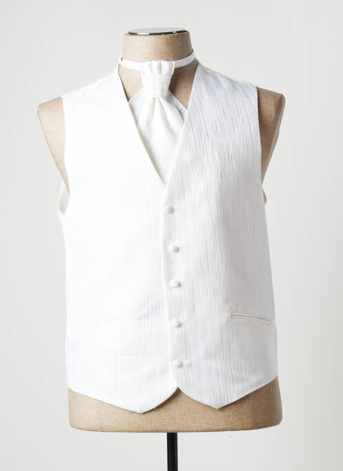 Vestă fără mâneci alb GUY LAURENT bărbat