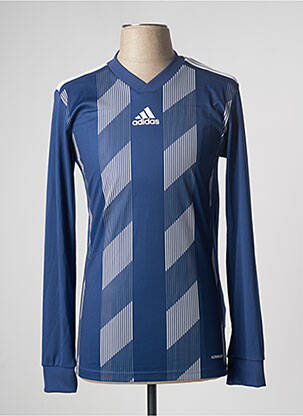 Tricou croială dreaptă mâneci lungi albastru ADIDAS bărbat