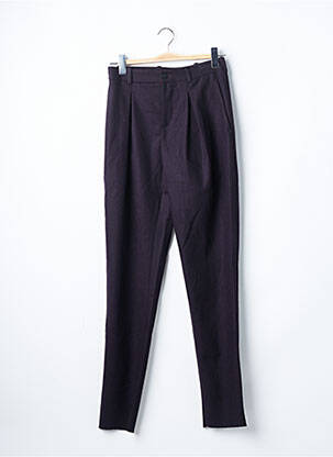 Pantalon drept croială morcov talie înaltă roșu AZZARO femeie