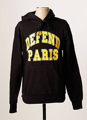 Hanorac cu glugă negru DEFEND bărbat