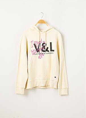 Hanorac cu glugă bej VICTORIO & LUCCHINO femeie