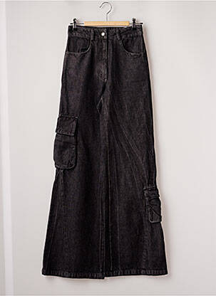 Blugi cu croială largă negru LAAGAM femeie