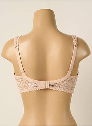 Sutien efect material satinat top triunghiuri roz PRINCESSE TAM-TAM femeie