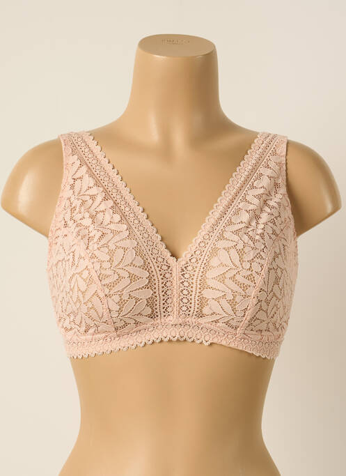 Sutien fără armatură top triunghiuri roz PRINCESSE TAM-TAM femme