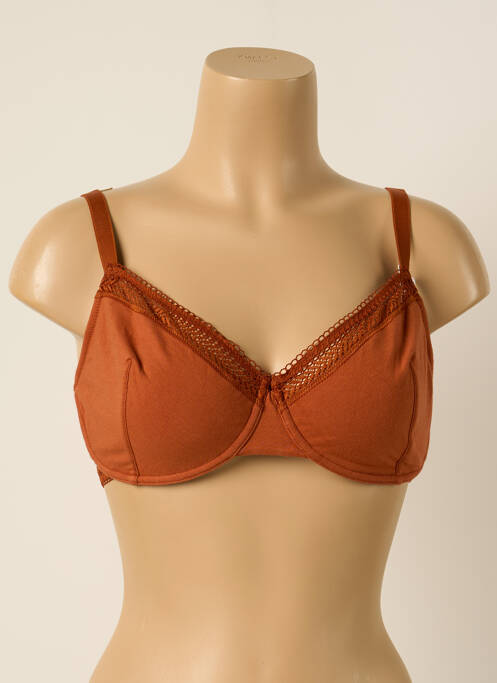Sutien ușoară și transparentă sutien cupe întregi cu decolteu înalt maro PRINCESSE TAM-TAM femme