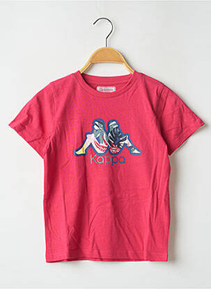 Tricou croială cambrată mâneci scurte roșu KAPPA fată