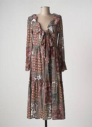 Rochie midi maro SALSA femeie