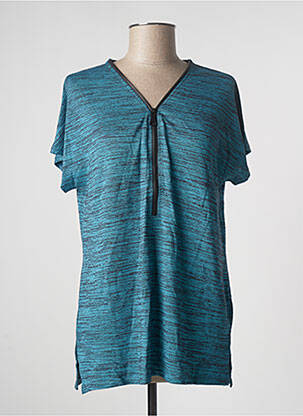 Tunică mâneci scurte albastru BLANCHEPORTE femeie