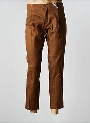 Pantalon 7/8 țesătură melanj mărime normală maro EXIBIT bărbat