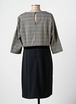 Rochie midi mâneci 3/4 mâneci 3/4 negru DIANE LAURY femeie