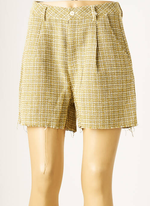 Șort talie cu cleme talie înaltă verde TIFFOSI femme