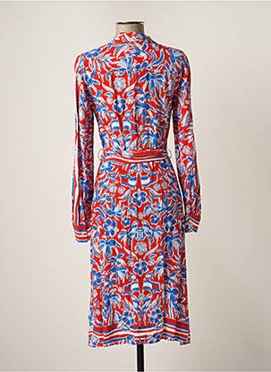 Rochie midi imprimeu floral mâneci lungi roșu TOMMY HILFIGER femeie