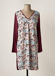 Rochie scurtă mâneci lungi mâneci lungi violet LA FIANCEE DU MEKONG femme