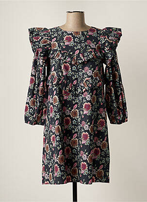 Rochie scurtă mâneci 3/4 mâneci 3/4 gri LOIS femeie