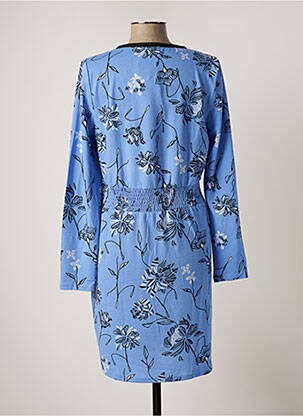 Rochie midi imprimeu floral mâneci lungi albastru LA FIANCEE DU MEKONG femeie