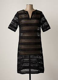 Rochie midi mâneci scurte mâneci scurte negru TRUSSARDI JEANS femme